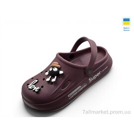 Крокси жіночі літні Літо L108 марсал (8 пар р.37-40) "Rai shoes" недорого оптом від прямого постачальника