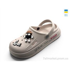 Крокси жіночі літні Літо L108 бежевий (8 пар р.37-40) "Rai shoes" недорого оптом від прямого постачальника