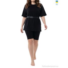 Фотография Женский костюм Лето 10571 чорний (4 шт. р.сетка S-XL) "Sport style" недорого оптом от прямого поставщика