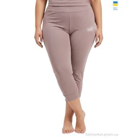 Фотография Капри женские Лето 060PU мокко (4 шт. р.сетка XL-4XL) "Sport style" недорого оптом от прямого поставщика