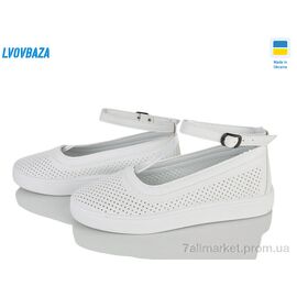 Туфлі жіночі стильні Літо B&R615 білий (6 пар р.36-41) "Lvovbaza" недорого оптом від прямого постачальника