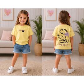 Фотография Футболка детская на девочку 16408 yellow р.92-110 "Major" недорого оптом от прямого поставщика