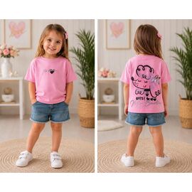 Фотография Футболка детская на девочку 16408 pink р.92-110 "Major" недорого оптом от прямого поставщика