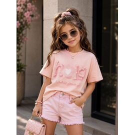 Фотография Футболка детская на девочку 11406 pink р.110-128 "Major" недорого оптом от прямого поставщика