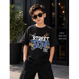 Фотография Футболка детская на мальчика 3714 black р.110-128 "Major" недорого оптом от прямого поставщика