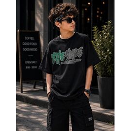 Фотография Футболка детская на мальчика 3694 black р.134-152 "Major" недорого оптом от прямого поставщика