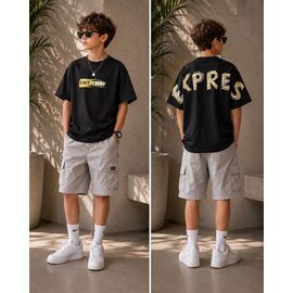 Фотография Футболка детская на мальчика 3690 black р.134-152 "Major" недорого оптом от прямого поставщика