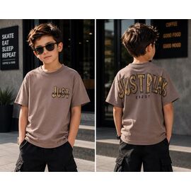 Фотография Футболка детская на мальчика 3697 brown р.110-128 "Major" недорого оптом от прямого поставщика