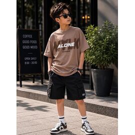 Фотография Футболка детская на мальчика 3693 brown р.134-152 "Major" недорого оптом от прямого поставщика