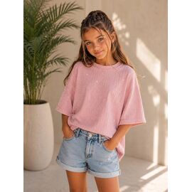 Фотография Футболка детская на девочку 11399 pink р.134-152 "Major" недорого оптом от прямого поставщика