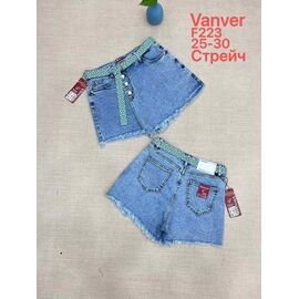 Фотография Юбка-шорты женская F223 l.blue р.25-30 "Vanver" недорого оптом от прямого поставщика