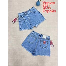 Фотография Юбка-шорты женская B221 blue р.28-33 "Vanver" недорого оптом от прямого поставщика