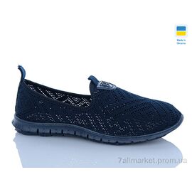 Туфлі жіночі стильні Літо 6600 синій (8 пар р.36-40) "DeMur" недорого оптом від прямого постачальника