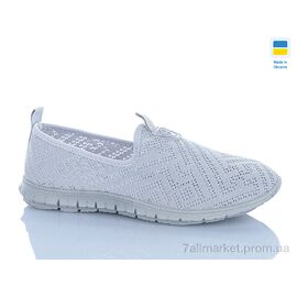 Туфлі жіночі стильні Літо 6600 сірий (8 пар р.36-40) "DeMur" недорого оптом від прямого постачальника