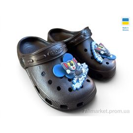Крокси дитячі літні Літо H3 шоколад (6 пар р.24-_29) "Rai shoes" недорого оптом від прямого постачальника