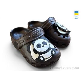 Крокси дитячі літні Літо H1 шоколад (6 пар р.18-23) "Rai shoes" недорого оптом від прямого постачальника