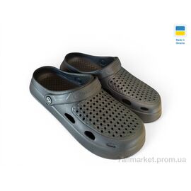 Крокси жіночі літні Літо Сабо 8 чорний (6 пар р.36-41) "Rai shoes" недорого оптом від прямого постачальника
