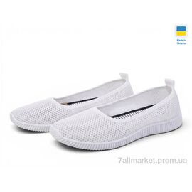Сліпони жіночі тканинні Літо 23-40 білий (8 пар р.36-41) "Rai shoes" недорого оптом від прямого постачальника