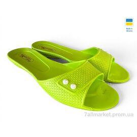 Шльопанці жіночі полегшені Літо 14-107 лайм (10 пар р.36-41) "Rai shoes" недорого оптом від прямого постачальника