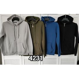 Кофта спортивна чоловіча 4231 black р.48-52 "LOOK" недорого оптом від прямого постачальника