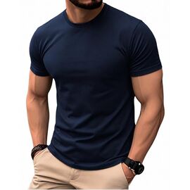 Футболка чоловіча AL190 navy р.2XL-6XL "Алия" недорого оптом від прямого постачальника