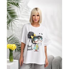 футболка жіноча 1060-25 white р.one size "Lelis" недорого оптом від прямого постачальника