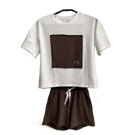 Фотография Костюм женский 10269 brown р.2XL-5XL "VICTORY" недорого оптом от прямого поставщика