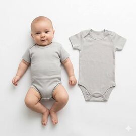 Боді на хлопчика 13507 grey р.0.3-1.6 "MALIBU" недорого оптом від прямого постачальника