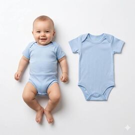Боді на хлопчика 13507 l.blue р.0.3-1.6 "MALIBU" недорого оптом від прямого постачальника