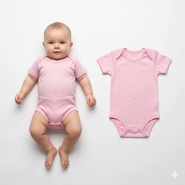 Боді на дівчинку 13507 pink р.0.3-1.6 "MALIBU" недорого оптом від прямого постачальника