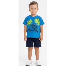футболка дитяча на хлопчика 2039 blue р.2-5 "MALIBU" недорого оптом від прямого постачальника