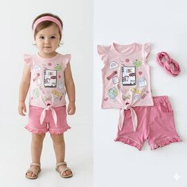 Костюм дитячий на дівчинку 212663 peach р.1-3 "MALIBU" недорого оптом від прямого постачальника