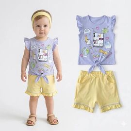 Костюм дитячий на дівчинку 212663-1 lilac р.1-3 "MALIBU" недорого оптом від прямого постачальника