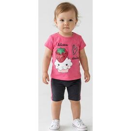 Костюм дитячий на дівчинку 2554 pink р.1-3 "MALIBU" недорого оптом від прямого постачальника