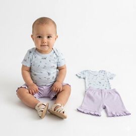 Костюм дитячий на дівчинку 41003 lilac р.0.3-0.9 "MALIBU" недорого оптом від прямого постачальника