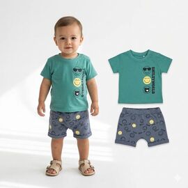Костюм дитячий на хлопчика 53447 green р.0.9-2 "MALIBU" недорого оптом від прямого постачальника
