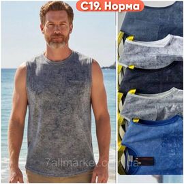 Майка чоловіча молодіжна р-ри XL-3XL (мікс кв) "STELLA" недорого гуртом від прямого постачальника