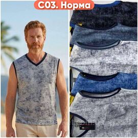 Майка чоловіча молодіжна р-ри XL-3XL (мікс кв) "STELLA" недорого гуртом від прямого постачальника