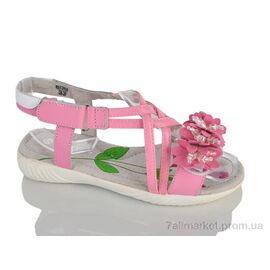 Босоніжки дитячі літні Літо 3033 pink (16 пар р.31-36) "SANLIN" недорого оптом від прямого постачальника