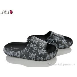 Фотография Шлепки мужские пляжные Лето T2023-10 black (8 пар р.40-45) "Aba" недорого оптом от прямого поставщика