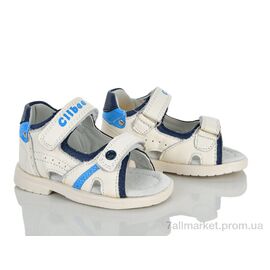 Фотография Сандалии детские летние Лето AB1 white-blue (6 пар р.21-26) "Clibee-ShoSho" недорого оптом от прямого поставщика