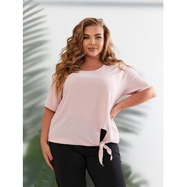 Фотография Блузка женская летняя BT235 pink р.50-60 "ZLATA" недорого оптом от прямого поставщика