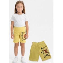 Дитячі шорти на дівчинку 2337 yellow р.3-7 "MALIBU" недорого оптом від прямого постачальника