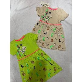 Сукня дитяча легка на дівчинку ZA2889 green р.98-116 "Zayka" недорого оптом від прямого постачальника