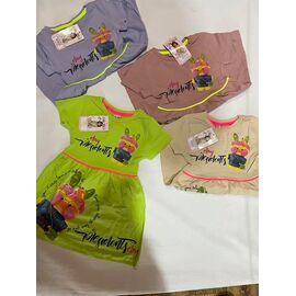 Сукня дитяча легка на дівчинку ZA2897 green р.98-116 "Zayka" недорого оптом від прямого постачальника