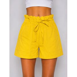 Фотография Шорты женские 908 (99188) yellow р.one size "Obuv OK2" недорого оптом от прямого поставщика