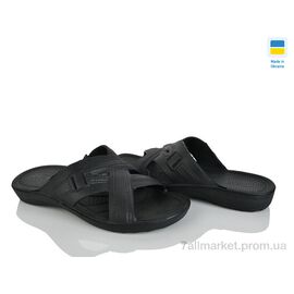 Фотография Шлепки мужские пляжные Лето П11 чорний (8 пар р.39-45) "Rai shoes" недорого оптом от прямого поставщика