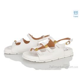 Босоніжки жіночі літні Літо 4435-ST-JZ03 white (8 пар р.36-41) "Pryama Vigoda" недорого оптом від прямого постачальника