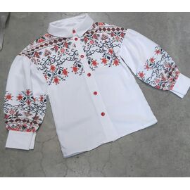 Вишиванка дитяча на дівчинку DD220 white р.116-134 "Limerense" недорого оптом від прямого постачальника