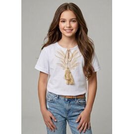 Вишиванка дитяча на дівчинку DD225 white р.116-146 "Limerense" недорого оптом від прямого постачальника